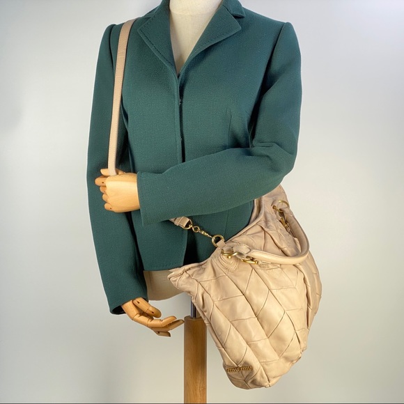 Authentic MIU MIU XL 2Way Chevron Bag - Picture 3 of 15